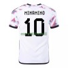 Maillot de Supporter Japon MINAMINO 10 Extérieur Coupe du Monde 2022 Pour Homme